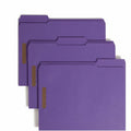 Smead 1/3 Tab Cut Letter Recycled Fastener Folder with Fastener, Purple, 8 1/2" Width x 11" Length, 50 / Box, SMD13040