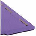 Smead 1/3 Tab Cut Letter Recycled Fastener Folder with Fastener, Purple, 8 1/2" Width x 11" Length, 50 / Box, SMD13040