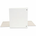 Universal Economy Round Ring View Binder, 3 Rings, 1" Capacity, 11 x 8.5, White, UNV20962