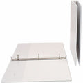 Universal Economy Round Ring View Binder, 3 Rings, 1" Capacity, 11 x 8.5, White, UNV20962