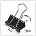 Universal Binder Clip, Silver, 12 / Box, UNV10200