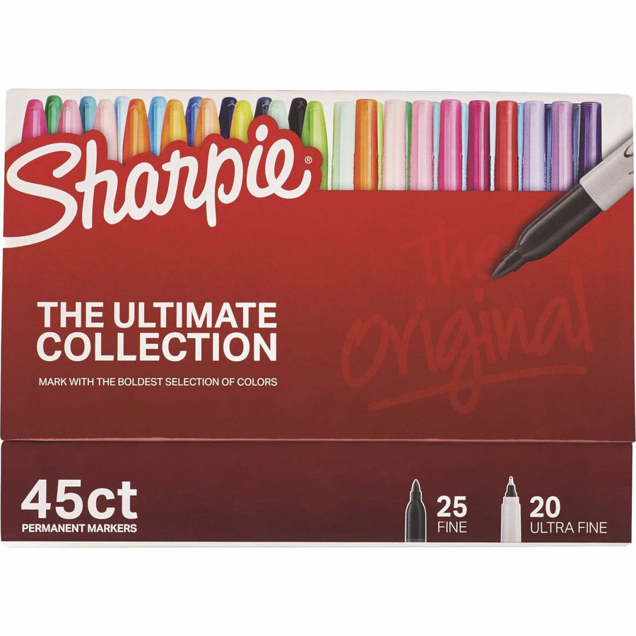 Sharpie Ultimate Collection Permanent Markers, Assorted, Fade Resistant, 45 / Box, SAN2199818