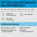 HP LaserJet Enterprise 5700dn Desktop Wireless Laser Printer - Color, White, HEW6QN28A