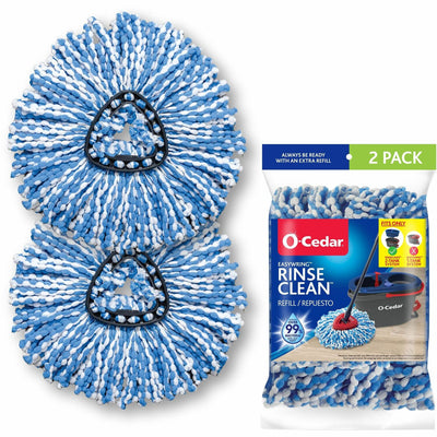 Freudenberg Household Products LP O-Cedar EasyWring Rinse Clean Mop Refill, Multi, 2 / Pack, FHP172092