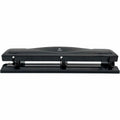 Business Source Nonadjustable 3-Hole Punch, Black, BSN65655