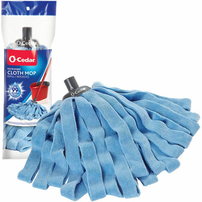Freudenberg Household Products LP O-Cedar Microfiber Cloth Mop Refill, Blue, FHP149334