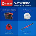Freudenberg Household Products LP O-Cedar EasyWring Spin Mop & Bucket System, Gray, FHP148473
