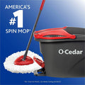 Freudenberg Household Products LP O-Cedar EasyWring Spin Mop & Bucket System, Gray, FHP148473
