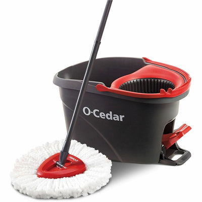 Freudenberg Household Products LP O-Cedar EasyWring Spin Mop & Bucket System, Gray, FHP148473