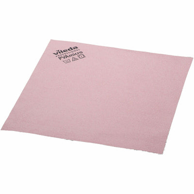 Vileda Professional PVAmicro Cleaning Cloths, Red, 5 / Pack, VLD143591