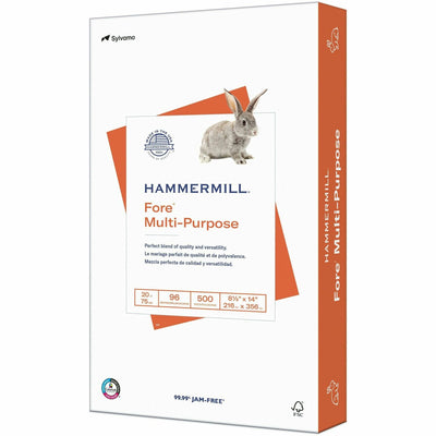 International Paper Company Hammermill Fore Multi-Purpose 20 lb. Paper, White, 8 1/2" x 14", 10 / Carton, HAM103291CT