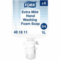 Essity Hygiene and Health AB TORK Extra Mild Hand Washing Foam Soap, Clear, 6 / Carton, TRK401811