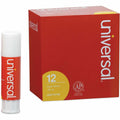 Universal Glue Stick, Clear, 12 / Pack, UNV75748
