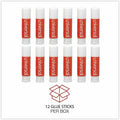 Universal Glue Stick, Clear, 12 / Pack, UNV75748