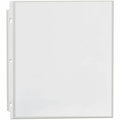 Universal Punched Ring Binder Sleeves, Clear, 8 1/2" Width x 11" Length, 1 Box, UNV21125