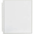 Universal Punched Ring Binder Sleeves, Clear, 8 1/2" Width x 11" Length, 1 Pack, UNV21126