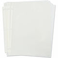 Universal Punched Ring Binder Sleeves, Clear, 8 1/2" Width x 11" Length, 1 Pack, UNV21126
