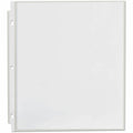 Universal Punched Ring Binder Sleeves, Clear, 8 1/2" Width x 11" Length, 1 Pack, UNV21124