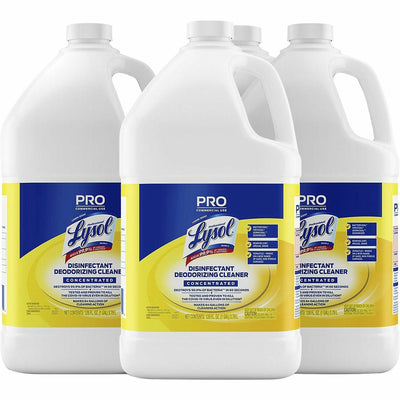 Reckitt Benckiser plc Professional Lysol Deodorizing Cleaner, Yellow, 4 / Carton, RAC99985CT