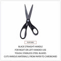 Universal Scissors, Black, UNV92009