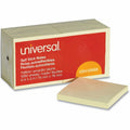 Universal Standard Self-Stick Pads, Yellow, 1 Pack, UNV35668