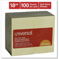 Universal Standard Self-Stick Pads, Yellow, 1 Pack, UNV35692