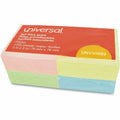Universal Standard Self-Stick Pads, Assorted Pastel, 12 / Pack, UNV35669