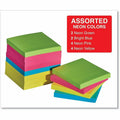 Universal Standard Self-Stick Pads, Neon Green, 1 Pack, UNV35612