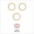 Universal General-Purpose Masking Tape, 3" Core, 24 mm x 54.8 m, Beige, 3/Pack, UNV51301