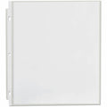 Universal Punched Ring Binder Sleeves, Clear, 8 1/2" Width x 11" Length, 1 Pack, UNV21128