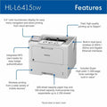 Brother HL-L6415DW Desktop Wireless Laser Printer - Monochrome, BRTHLL6415DW