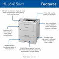 Brother HL-L6415DWT Desktop Wireless Laser Printer - Monochrome, BRTHLL6415DWT