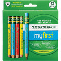 Dixon Ticonderoga My First Short Pencils, 12 / Box, DIXX33112
