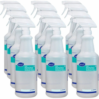 Diversey Empty Spray Bottle for Cleaner, Clear, 12 / Carton, DVOD03905CT