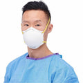 Medline Cone-Style N95 Surgical Respirator Masks, White, 12 / Carton, MIINON24506AZCT