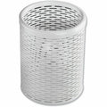 Artistic Urban Coll. Punched Metal Pencil Cup, White, AOPART20005WH