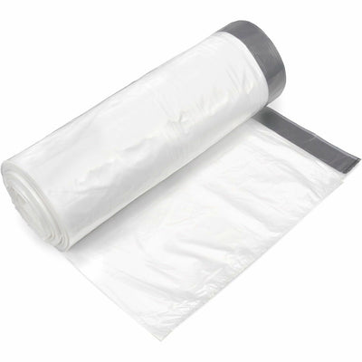 Inteplast Draw-Tuff Draw Tape Can Liners, Natural, 1 Carton, IBSDT55DRUM