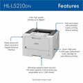 Brother HLL5210DN Desktop Wired Laser Printer - Monochrome, BRTHLL5210DN