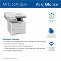 Brother MFC-L6915DW Wireless Laser Multifunction Printer - Monochrome, BRTMFCL6915DW