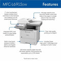 Brother MFC-L6915DW Wireless Laser Multifunction Printer - Monochrome, BRTMFCL6915DW
