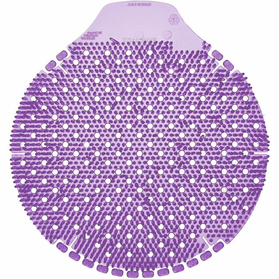 Fresh Products Tidal Wave Urinal Screens, Purple, Odor Control, 6 / Box, FRSTWDS11
