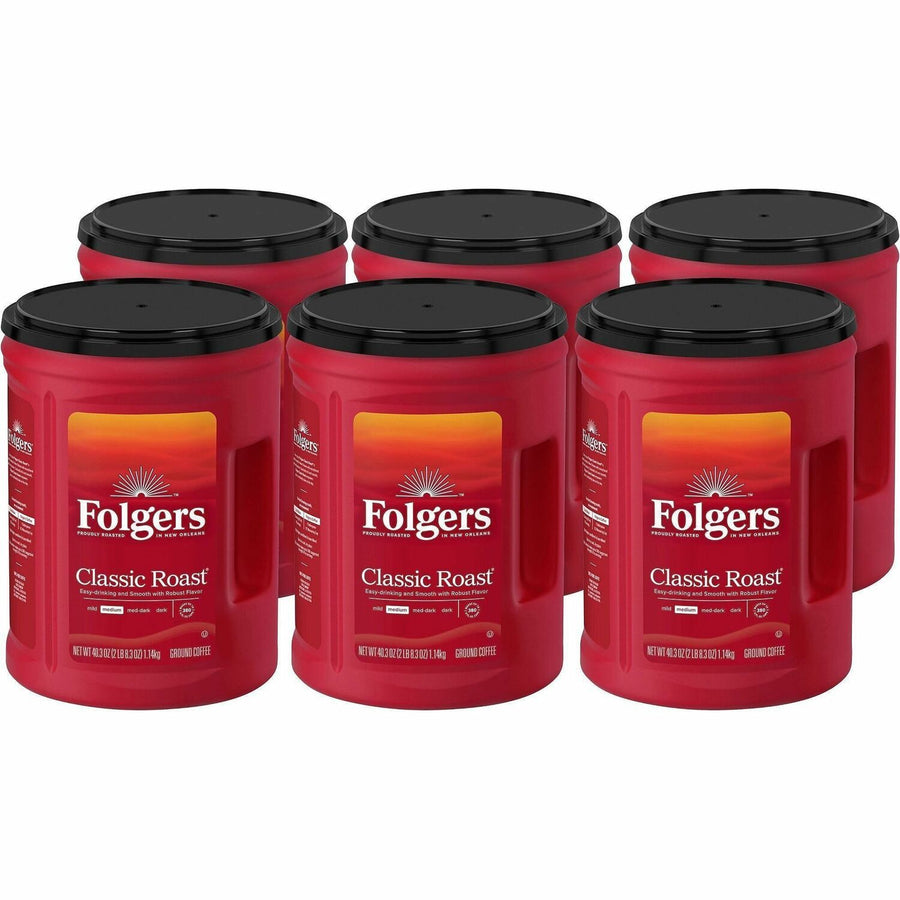 Folgers® Classic Roast Coffee, 6 / Carton, FOL30419CT
