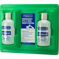 First Aid Only Twin-Bottle Eyewash Station, Clear, FAO24300