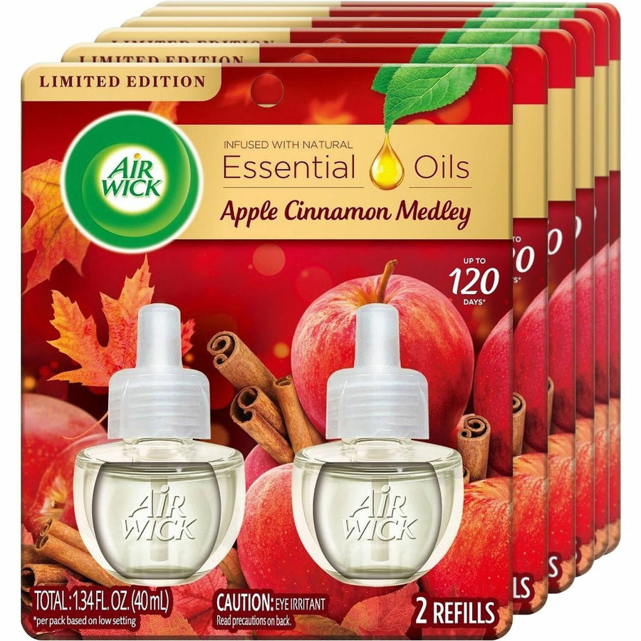 Air Wick Apple Scented Oil, PlugIns, Red, Long Lasting, 6 / Carton, RAC95499CT