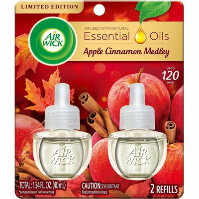 Reckitt Benckiser plc Air Wick Apple Scented Oil, Red, 1 Pack, RAC95499