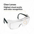 3M OX Protective Eyewear - Clear Lens, Black, MMM1216600000