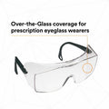 3M OX Protective Eyewear - Clear Lens, Black, MMM1216600000