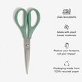 U Eco 8 " Scissors, Assorted, 3 / Pack, UBR6607U0124