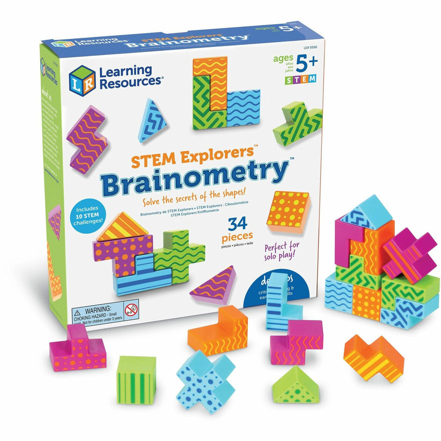 Learning Resources STEM Explorers Brainometry, 34, Double-sided, LRNLER9306