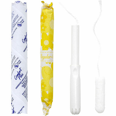 Hospeco Cardboard Applicator Tampons, White, 1 Carton, HOSCPCR200